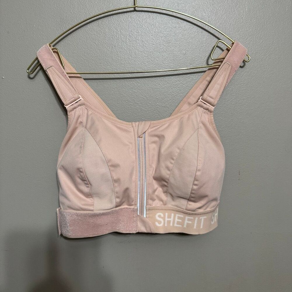Shefit flex light pink high impact sports bra size x-large